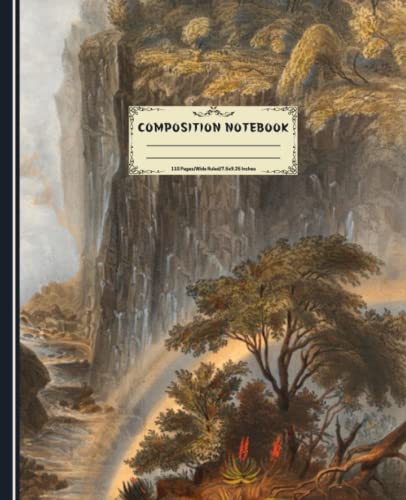 Composition Notebook: The Falls From The Western End of The Chasm. Wide Ruled. Blank Lined Journal for Landscape Lovers. Workbook for Students, Teachers, and Professors. (Vintage Illustration). von Independently published