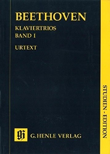 Klaviertrios Band 1. Studien-Edition: Besetzung: Klaviertrios (Studien-Editionen: Studienpartituren) von HENLE