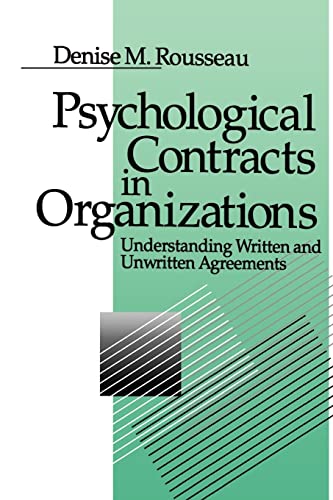 Psychological Contracts in Organizations: Understanding Written and Unwritten Agreements von Sage Publications