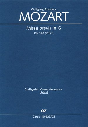MISSA BREVIS G-DUR KV 140 (235D) - arrangiert für Klavierauszug [Noten / Sheetmusic] Komponist: MOZART WOLFGANG AMADEUS