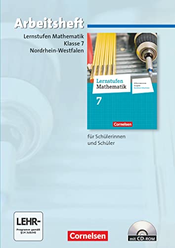 Lernstufen Mathematik - Differenzierende Ausgabe Nordrhein-Westfalen - 7. Schuljahr: Arbeitsheft mit eingelegten Lösungen und CD-ROM von Cornelsen Verlag GmbH