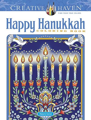 Happy Hanukkah Coloring Book (Creative Haven Coloring Books)
