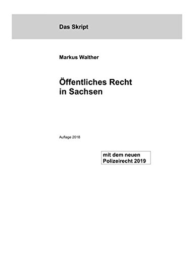 Öffentliches Recht in Sachsen von Independently published