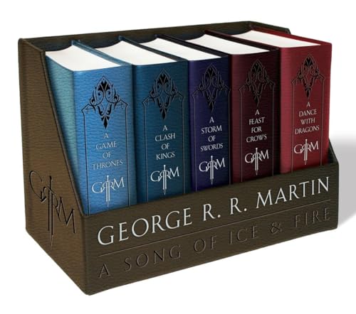 George R. R. Martin's A Game of Thrones Leather-Cloth Boxed Set (Song of Ice and Fire Series): A Game of Thrones, A Clash of Kings, A Storm of Swords, ... A Dance with Dragons (A Song of Ice and Fire) von Bantam Books