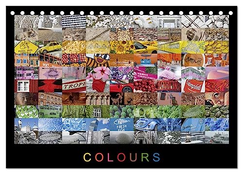 Colours (Tischkalender 2024 DIN A5 quer), CALVENDO Monatskalender