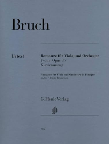 Romanze F-Dur op. 85 Va Orch. Viola, Klavier: Besetzung: Viola und Klavier (G. Henle Urtext-Ausgabe) von HENLE