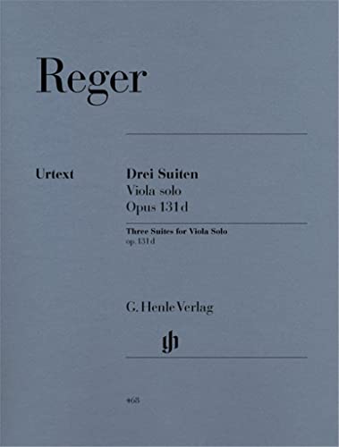 3 Suiten op. 131d für Viola solo: Instrumentation: Viola solo (G. Henle Urtext-Ausgabe) von Henle, G. Verlag