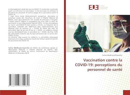 Vaccination contre la COVID-19: perceptions du personnel de santé von Éditions universitaires européennes