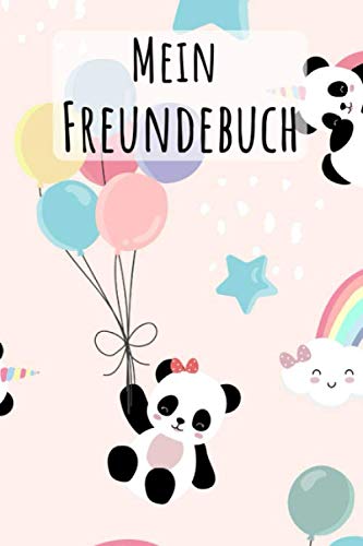 Mein Freundebuch: Panda Muster | Für Kinder zum Eintragen | Platz für 49 Freunde | DIN A5+ | Geschenkidee von Independently published