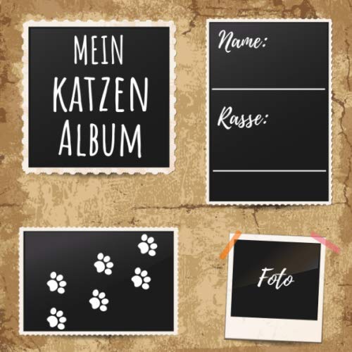 Mein Katzen Album: ein tolles Foto- und Erinnerungsalbum für deine Katze - eine tolle Geschenkidee für alle Katzen-Liebhaber - 110 Seiten im praktischen 21cm x 21cm Format von Independently published