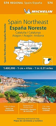 Michelin Katalonien, Aragon, Andorra: Straßen- und Tourismuskarte 1:400.000 (MICHELIN Regionalkarten) von MICHELIN