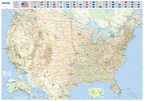 Michelin USA: Wall Map (Michelin Wall Maps) von MICHELIN