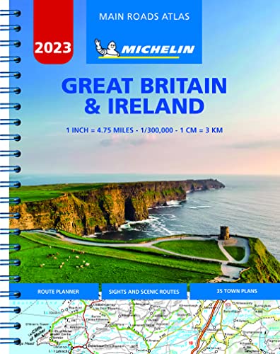 Great Britain & Ireland 2023 - Mains Roads Atlas (A4-Spiral)