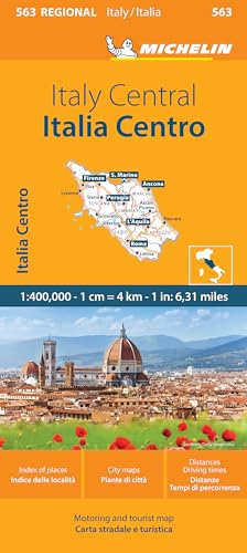 Michelin Map Italy: Central Map 563 (Maps/Regional Michelin) von MICHELIN