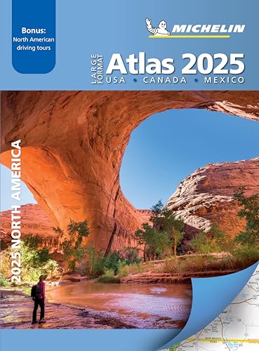 Michelin North America Large Format Road Atlas 2025: USA - Canada - Mexico (Michelin Road Atlases)