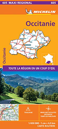 OCCITANIE, France - Michelin Maxi Regional Map 605: Map (France Maxi Regional)