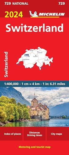 Switzerland 2024 - Michelin National Map 729: Map