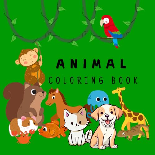 "Animal Kingdom Coloring Book": Educational Pages with Animals and Alphabets for Preschool Children von Independently published