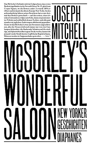 McSorley’s Wonderful Saloon: New Yorker Geschichten (Literatur)