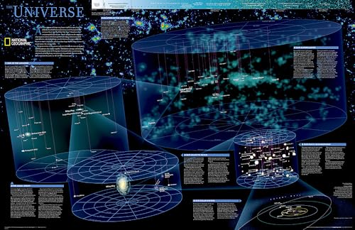 National Geographic: The Universe Wall Map (31.25 X 20.25 Inches): Wall Maps Space (National Geographic Reference Map)