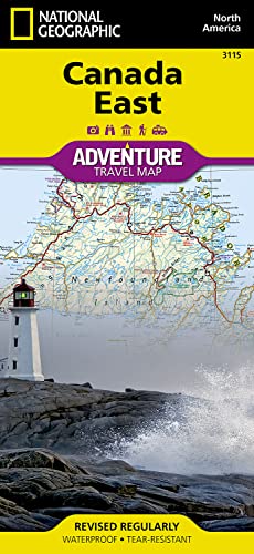 Canada East: Waterproof. Tear-resistent (National Geographic Adventure Travel Map, Band 3115)