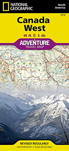 Canada West: Adventure Travel Map: Waterproof. Tear-resistent (National Geographic Adventure Map, Band 3113)