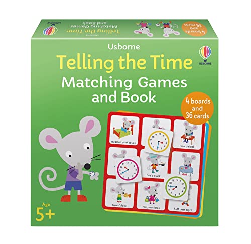 Telling The Time Matching Games and Book von Usborne GB