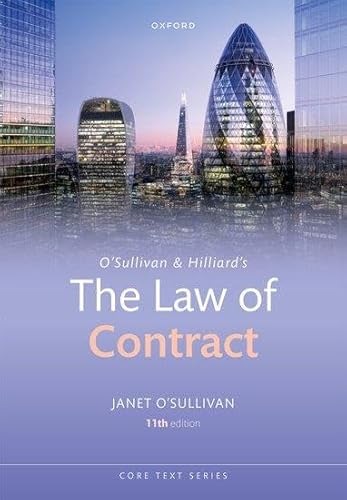O'Sullivan & Hilliard's The Law of Contract von Oxford University Press