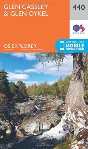 Glen Cassley and Glen Oykel (OS Explorer Map, Band 440)