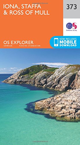 Iona, Staffa and Ross of Mull 1 : 25 000 (OS Explorer Map, Band 373)