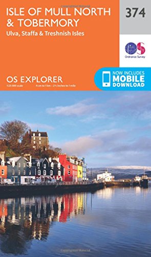 Isle of Mull North and Tobermory (OS Explorer Map, Band 374)
