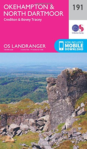 Okehampton & North Dartmoor (OS Landranger Map, Band 191)