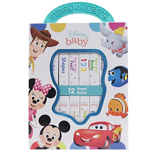 Disney Baby: 12 Board Books (MY FIRST LIBRARY)