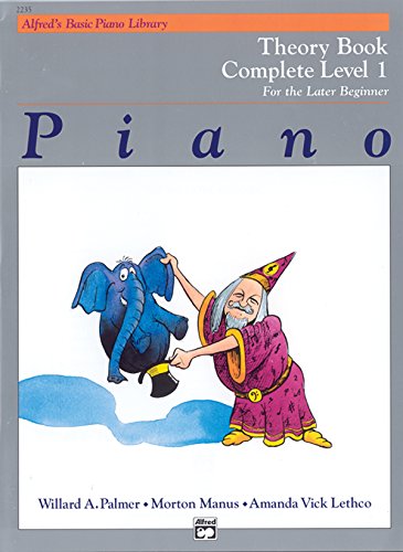 Alfred's Basic Piano Library Piano Course, Theory Book Complete Level 1: For the Later Beginner von Alfred Music