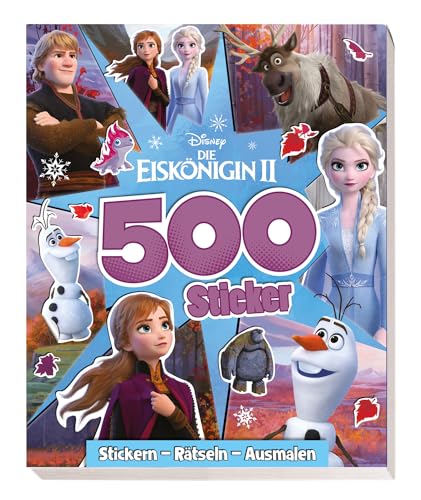 Disney Die Eiskönigin 2: 500 Sticker - Stickern - Rätseln - Ausmalen: Activityblock mit 500 Stickern