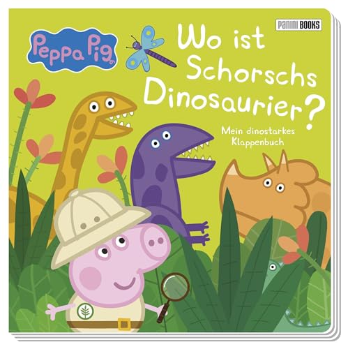 Peppa Pig: Wo ist Schorschs Dinosaurier? - Mein dinostarkes Klappenbuch: Pappbilderbuch mit Klappen