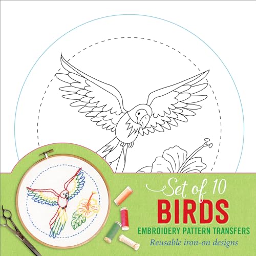 Birds Embroidery Pattern Transfers