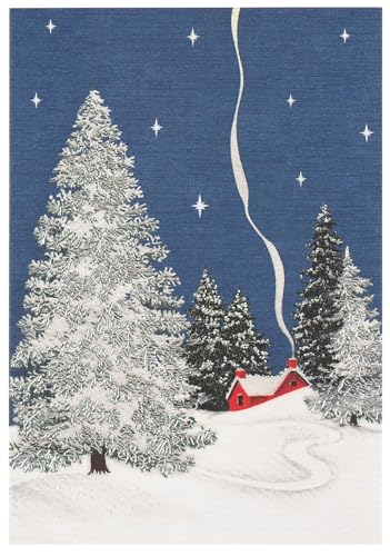Winter Cottage Small Holiday Cards
