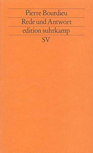 Rede und Antwort (edition suhrkamp)