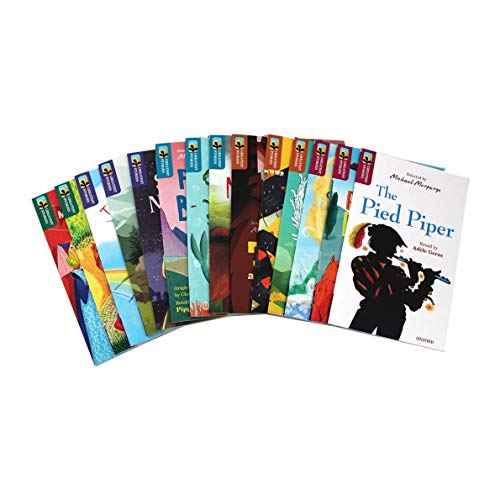 Oxford Reading Tree: Greatest Stories Selected by Michael Morpurgo 14 Books Collection Set Age 7+ (Puss In Boots, The Pied Piper, Sleeping Beauty, Mischief Makers & MORE!)