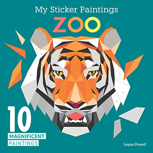 My Sticker Paintings Zoo: 10 Magnificent Paintings von Happy Fox Books