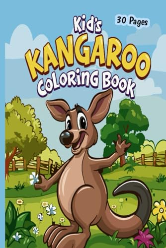 Kid's Kangaroo coloring book:Hop into Creativity von Independently published