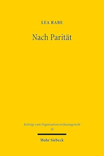 Nach Parität: Vulnerabilität und Demokratie (OrgVR, Band 16) von Mohr Siebeck