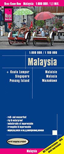 Reise Know-How Landkarte Malaysia (West 1:800.000 / Ost 1:1.100.000): world mapping project, reiß- und wasserfest von Reise Know-How Rump GmbH