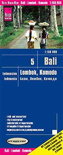 Reise Know-How Landkarte Bali, Lombok, Komodo (1:150.000) - Indonesien 5: world mapping project von Reise Know-How Rump GmbH