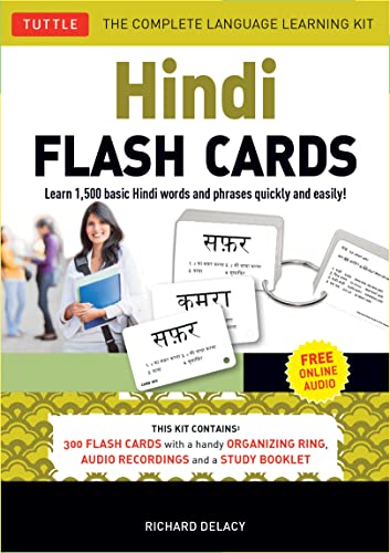 Hindi Flash Cards Kit: Learn 1,500 basic Hindi words and phrases quickly and easily!: Learn 1,500 basic Hindi words and phrases quickly and easily! (Online Audio Included) von Tuttle Publishing