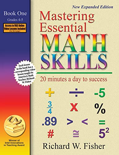Mastering Essential Math Skills: 20 Minutes a Day to Success, Book 1: Grades 4-5 von Math Essentials