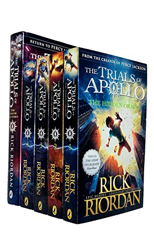 Trials of Apollo Serie Rick Riordan Collection 5 Bücher Set (The Hidden Oracle, The Dark Prophecy, The Burning Maze, The Tyrant's Tomb, [Hardcover] The Tower of Nero)