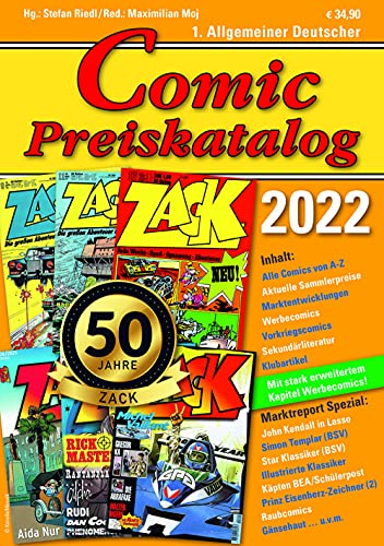 Comic Preiskatalog 2022 SC von Riedl Verlag