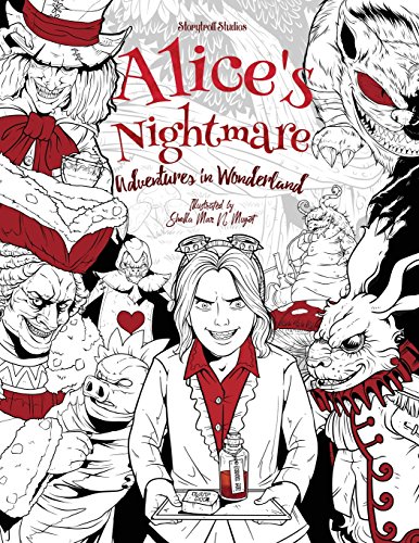 Alice's Nightmare - Adventures in Wonderland - Adult Coloring Book: (Horror, Halloween)